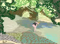 Oeuvre digitale, baignade