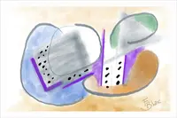 Ensembles, peinture abstraite numérique