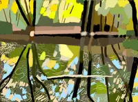 Oeuvre digitale, Le marais, eau